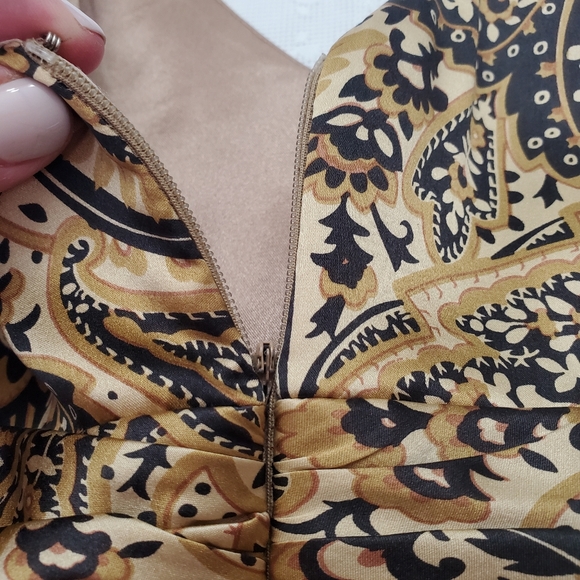 Spenser Evening peplum 100% silk top size 12 - Picture 6 of 7